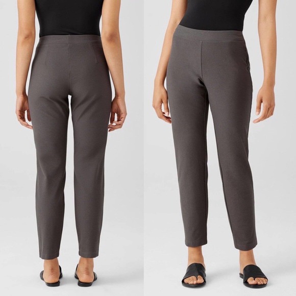 Eileen Fisher Pants - Eileen Fisher Size PP System Washable Crepe Slim Ankle Pant Gray
